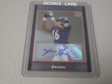 2007 BOWMAN CHROME FOOTBALL - YAMON FIGURS AUTOGRAPHED ROOKIE CARD