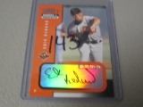 2002 PLAYOFF SELECT BASEBALL - ROOKIES & PROSPECTS - ERIK BEDARD AUTOGRAPHED ROOKIE CARD BALTIMORE