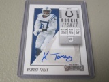 2018 PANINI PLAYOFF CONTENDERS - KEMOKO TURAY AUTOGRAPHED ROOKIE CARD INDIANAPOLIS COLTS