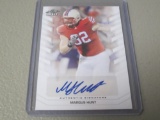 2013 LEAF DRAFT FOOTBALL - MARGUS HUNT AUTOGRAPHED ROOKIE CARD