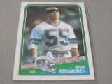 1988 TOPPS FOOTBALL #144 - BRIAN BOSWORTH FOOTBALL ROOKIE CARD THE BOZ SEATTLE SEAHAWKS