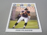 2008 TOPPS FOOTBALL #335 - JOE FLACCO BALTIMORE RAVENS ROOKIE CARD