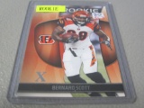 2009 PANINI DONRUSS GRIDIRON GEAR #112 - BERNARD SCOTT X SP ROOKIE CARD CINCINNATI BENGALS 134/250