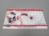 2001 PACIFIC INVINCIBLE FOOTBALL #60 - SCHOOL COLORS - CHRIS CHAMBERS ROOKIE CARD #'D 1718/2750