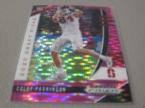 2020 PANINI PRIZM DRAFT FOOTBALL #135 - COLBY PARKINSON PINK PULSAR ROOKIE CARD SSP STANDFORD