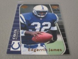 1999 COLLECTORS EDGE TRIUMPH #T162 EDGERRIN JAMES ROOKIE CARD INDIANAPOLIS COLTS