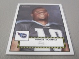 2006 TOPPS HERITAGE FOOTBALL #320 - VINCE YOUNG ROOKIE CARD TENNESSEE TITANS