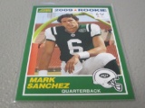 2009 PANINI SCORE FOOTBALL #2 - MARK SANCHEZ 1989 VARIATION ROOKIE CARD NEW YORK JETS