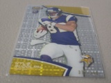 2011 TOPPS FINEST FOOTBALL #92 - KYLE RUDOLPH REFRACTOR ROOKIE CARD #'D 377/399 VIKINGS
