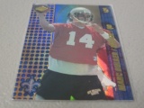 2000 COLLECTORS EDGE FOOTBALL T3 #192 - MARC BULGER HOLOFOIL REFRACTOR ROOKIE CARD #'D 482/500