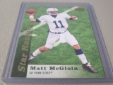 2013 UPPER DECK FOOTBALL #121 - MATT MCGLOIN STAR ROOKIE CARD PENN STATE NITANNY LIONS