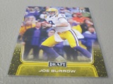 2020 LEAF DRAFT FOOTBALL #1 - JOE BURROW LEAF GOLD ROOKIE CARD LSU TIGERS BENGALS BV $$