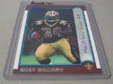 1999 BOWMAN FOOTBALL #182 - RICKY WILLIAMS ROOKIE CARD NEW ORLEANS SAINTS