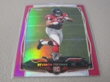 2014 TOPPS CHROME FOOTBALL #216 - DEVONTA FREEMAN PINK REFRACTOR ROOKIE CARD #'D 398/399 FALCONS