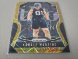 2019 PANINI PRIZM FOOTBALL #394 - KAHALE WARRING ORANGE LASER PRIZM SP ROOKIE CARD HOUSTON TEXANS