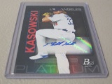 2020 BOWMAN PLATINUM BASEBALL - MARSHALL KASOWSKI RAINBOW FOIL AUTOGRAPHED ROOKIE CARD