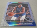 2019-20 PANINI HOOPS PREMIUM STOCK #44 - JUSTIN JACKSON SILVER PRIZM REFRACTOR