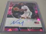 2020 PANINI PRIZM DRAFT - NAJI MARSHALL PINK ICE PRIZM AUTOGRAPHED ROOKIE CARD