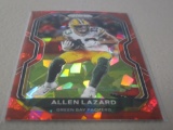 2020 PANINI PRIZM FOOTBALL #208 - ALLEN LAZARD RARE RED CRACKED ICE PRIZM GREEN BAY PACKERS