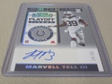 2019 PANINI PLAYOFF CONTENDERS FOOTBALL #237 - MARVELL TELL III HOLOFOIL AUTOGRAPHED ROOKIE #D 14/99