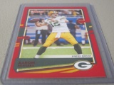 2020 PANINI DONRUSS FOOTBALL #103 - AARON RODGERS RARE RED PRESS PROOF GREEN BAY PACKERS CARD