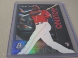 2020 BOWMAN PLATINUM BASEBALL #59 - ARISTIDES AQUINO RAINBOW FOIL ROOKIE CARD CINCINNATI REDS