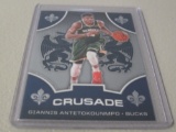 2019-20 PANINI CHRONICLES BASKETBALL CRUSADE #528 - GIANNIS ANTETOKOUNMPO CHROME CRUSADE CARD BUCKS