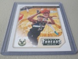 2019-20 PANINI CHRONICLES THREADS #96 - GIANNIS ANTETOKOUNMPO MILWAUKEE BUCKS CARD