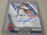 2019 BOWMANS BEST BASEBALL - DANIEL ESPINO CLEVELAND INDIANS AUTOGRAPHED ROOKIE CARD