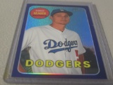 2018 TOPPS HERITAGE BASEBALL #45 - COREY SEAGER LOS ANGELES DODGERS HOT BOX PURPLE REFRACTOR SP