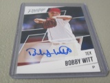 2018 PANINI PRESTIGE BASEBALL - BOBBY WITT AUTOGRAPHED CARD TEXAS RANGERS