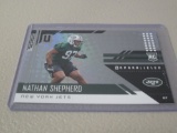 2018 PANINI UNPARALLELED FOOTBALL #281 NATHAN SHEPERD NEW YORK JETS RAINBOW FOIL ROOKIE CARD