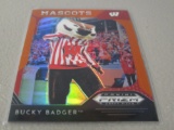 2019 PANINI PRIZM DRAFT FOOTBALL - MASCOTS - BUCKY BADGER WISCONSIN ORANGE PRIZM REFRACTOR SP