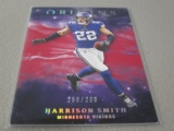 2019 PANINI ORIGINS FOOTBALL #56 - HARRISON SMITH RED PARALLEL #'D 258/299 MINNESOTA VIKINGS