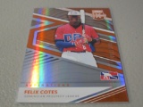 2020 PANINI DONRUSS ELITE EXTRA #172 FELIX COTES ORANGE ASPIRATIONS ROOKIE CARD #D 001/149 1ST MADE