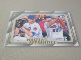 2020 TOPPS GALLERY BASEBALL - MASTER & APPRENTICE - JACOB DEGROM & PETE ALONSO NEW YORK METS