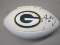 AARON RODGERS SIGNED AUTOGRAPHED GREEN BAY PACKERS FOOTBALL WITH COA