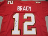 TOM BRADY SIGNED AUTOGRAPHED TAMPA BAY BUCCANEERS JERSEY WITH COA