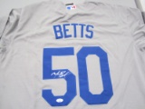 MOOKIE BETTS SIGNED AUTOGRAPHED LOS ANGELES DODGERS JERSEY WITH COA