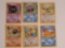 Lof of (6) Pokémon Original Base and Fossil Cards Common and Uncommon