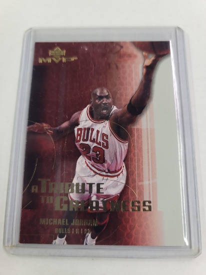 2003-04 MICHAEL JORDAN UD MVP #MJ1 Insert Chicago BULLS "A Tribute to Greatness"