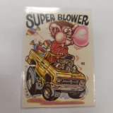 1971 Donruss ODD RODS ALLSTARS Sticker SUPER BLOWER #40