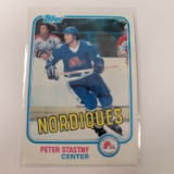 1981-82 Topps Hickey PETER STASNY #39 Quebec Nordiques