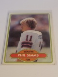 1980 Topps PHIL SIMMS Rookie Card #225 NY Giants