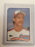 1989 Topps RANDY JOHNSON Rookie Card #647 Expos