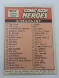 1975 Topps Comic Book Heroes CHECKLIST