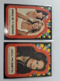 Lot of (2) 1977 CHARLIE'S ANGELS Stickers JACLYN SMITH Farah Fawcett