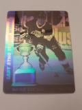 1991 Upper Deck Hockey WAYNE GRETSKY Lady Byng Trophy Winner HOLOGRAM Sticker Los Angeles Kings