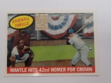 1997 Topps Mickey Mantle Commemorative Set Card #26 1959 Reprint #461 Mantle Hits 42nd Homer