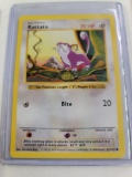 Original POKEMON Base Set SHADOWLESS Rattata #61/102 Common Card